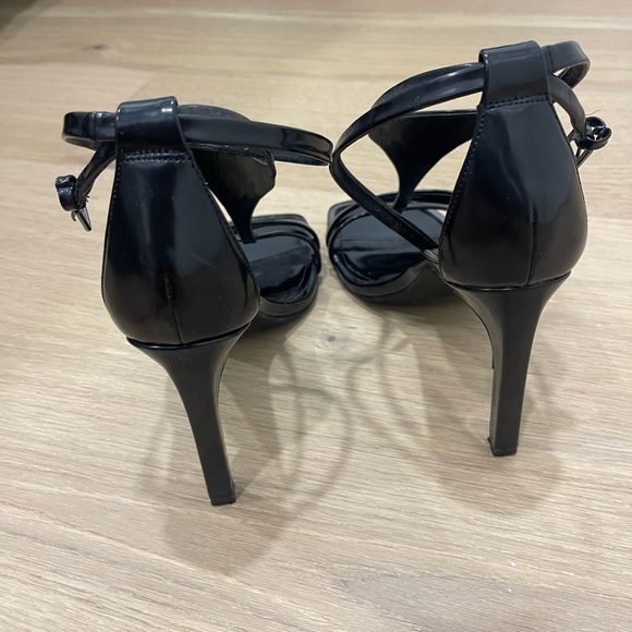 DKNY Black Strappy Heels - Picture 4 of 9